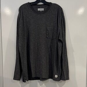 Hysteric Glamour Black Striped Long Sleeve Shirt